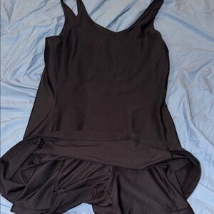 Black Women's dress with built in shorts